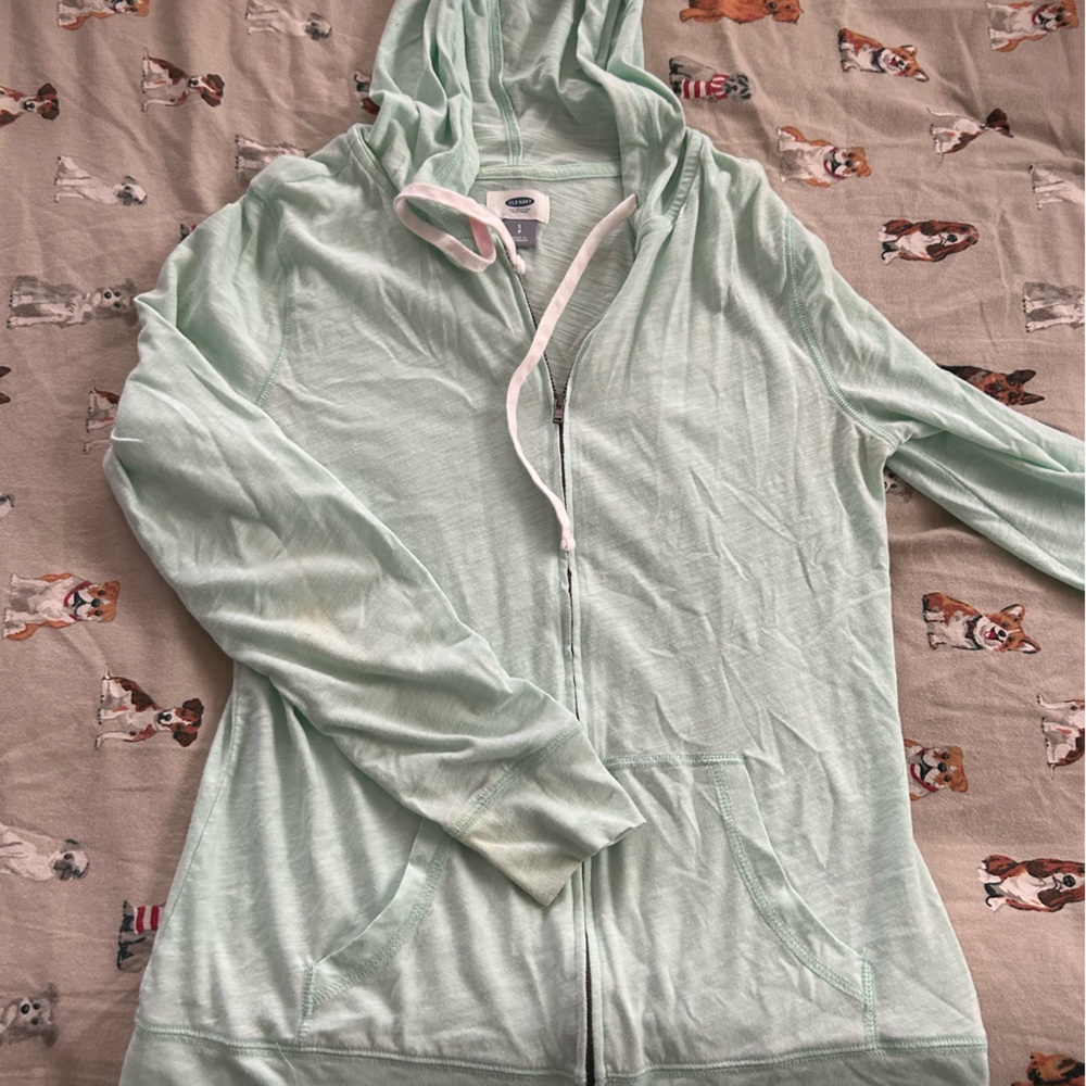 Green zip up